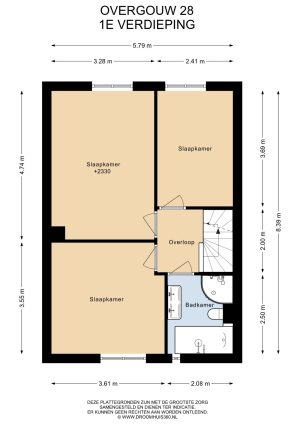 Plattegrond 1e verdieping, Overgouw 28 Almere Plattegrond 1e verdieping, Overgouw 28 Almere