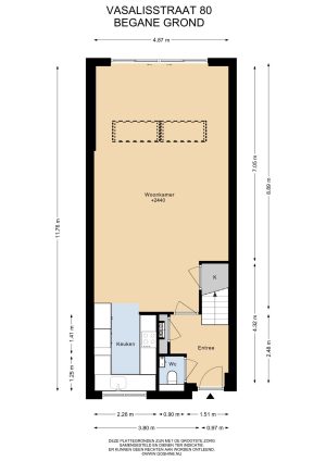 Plattegrond begane grond, Vasalisstraat 80 Almere Plattegrond begane grond, Vasalisstraat 80 Almere